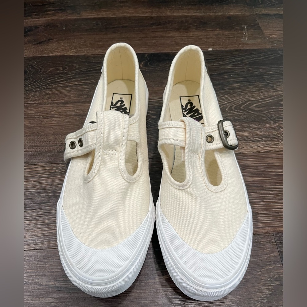 VANS Style 93 Mary Jane Canvas White Sneakers Shoes Women US8 EUR38.5 New no box